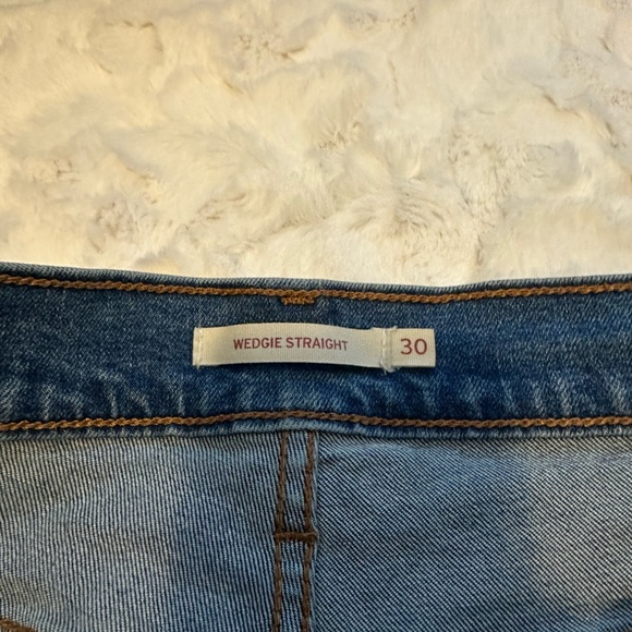 Levi’s High Rise Wedgie Straight Button Fly Jeans Size 30 - Picture 10 of 10